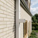 72x72mm Flush Joint Downpipe Branches — 92.5° & 112.5° — RAL 9016 / 92.5 Degrees (in use)