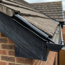 Low Modulus Silicone Sealant for Gutters 380ml Grey — RAL 9005 (in use)