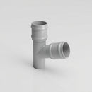 Traditional Aluminium Downpipe Branch 76mm Diameter — RAL 9006 / 112.5 Degrees