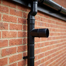 63mm Flush Joint Downpipe Branches – 92.5° or 112.5° Arms — RAL 9005 / 112.5 Deg (in use)