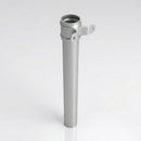 Aluminium Downpipe Length Eared Socket 63mm Dia x 3m — RAL 9006