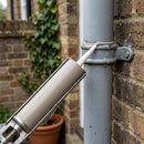 380ml Grey Silicone Sealant for Rainwater Pipe Joints — RAL 7036 (in use)