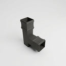 72x72mm Traditional Square Aluminium Downpipe Branches — RAL 7022 / 92.5 Degrees