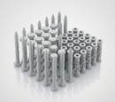 M8 x 70mm Hex Head Coach Screws, Stainless Steel (Pack of 50) — RAL 7035