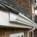 Moulded Ogee Aluminium Gutter Length 125 x 100mm x 1.83m — RAL 9016 (in use)