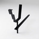 Moulded Ogee Gutter Rise and Fall Bracket 125 x 100mm — RAL 9005