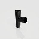 76mm Diameter Flush Joint Downpipe Branches — Textured Black / 112.5 Degrees