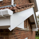 Aluminium Fascia Board Sample — RAL 9016 / 'V' Return (in use)