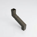 Flush Joint Adjustable Swanneck 72x72mm Aluminium Downpipe — RAL 7022