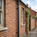 Traditional Non-Eared Downpipe 76mm Diameter × 3m Length — Textured Black (in use)