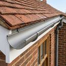 Half Round Aluminium Gutter 125mm x 3m Marine Grade — RAL 7036 (in use)
