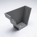 Moulded Ogee Gutter Left Hand Stop End 125 x 100mm — RAL 7037