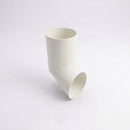 76mm Diameter Flush Joint Aluminium Downpipe Shoe — RAL 9010