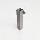 Traditional Aluminium Downpipe 72x72mm x 3m Eared Socket — RAL 7036