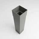 Aluminium Gutter Outlet Spigot Extender 72×72mm — RAL 7037