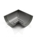 Half Round Aluminium Gutter Angle 90° - 125mm — RAL 7037