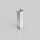Aluminium Flush Joint Downpipe Sample — RAL 7035 / 72x72mm
