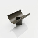 Half Round Aluminium Gutter Outlet 76mm – Marine Grade — RAL 7022