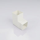 Flush Joint Aluminium Downpipe Bend 72x72mm — RAL 9016 / 92.5 Degrees