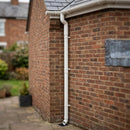 Flush Joint Aluminium Downpipe Length – 76mm Dia x 3m — RAL 9010 (in use)