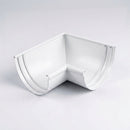 Half Round Aluminium Gutter Angle 135° - 125mm — RAL 9016