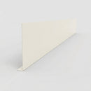 Aluminium Fascia Board Sample — RAL 9010 / 'L' Return