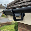 Moulded Ogee Gutter Fascia Bracket 125 x 100mm — Textured Black (in use)