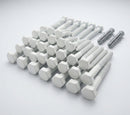 M8 x 70mm Hex Head Coach Screws, Stainless Steel (50 Pack) — RAL 9016