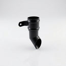 Traditional Aluminium Downpipe Shoe 63mm Diameter — RAL 9005