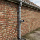 63mm Diameter Traditional Downpipe Branches 92.5° & 112.5° — RAL 7037 / 92.5 Degrees (in use)