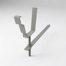 Moulded Ogee Gutter Rise and Fall Bracket 125 x 100mm — RAL 7036