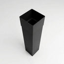 Aluminium Gutter Outlet Spigot Extender 72×72mm — Textured Black