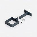 Adjustable Aluminium Pipe Clip 72×72mm – 30–100mm Offset — RAL 7016