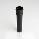 Traditional Non-Eared Downpipe 76mm Diameter × 3m Length — Textured Black