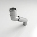 Traditional Adjustable Swanneck 63mm Diameter Aluminium Downpipe — RAL 9006