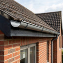 Half Round Aluminium Gutter 125mm x 3m Marine Grade — RAL 7037 (in use)