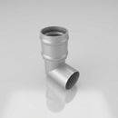 76mm Diameter Traditional Aluminium Downpipe Bends 92.5° & 112.5° — RAL 9006 / 92.5 Degrees