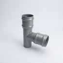 Traditional Aluminium Downpipe Branch 76mm Diameter — RAL 7037 / 92.5 Degrees
