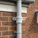 Traditional Downpipe Spare Socket Eared 76mm Diameter — RAL 7035 (in use)