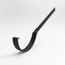 Half Round Aluminium Gutter Side Rafter Bracket 125mm — Textured Black