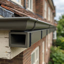 Aluminium Coping Fixing/Joint Brackets 1500mm Centres — RAL 7022 (in use)