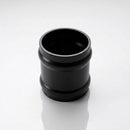 Traditional Aluminium Downpipe Socket 63mm Dia Non-Eared — RAL 9005