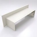 Aluminium Coping Stop End Upstand – Secret Fix — RAL 9010