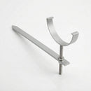 Half Round Aluminium Gutter Rise and Fall Bracket 125mm — RAL 9006