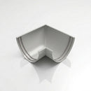 90° Aluminium Gutter Angle 130mm - Marine Grade — RAL 7035