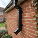 72x72mm Aluminium Adjustable Swanneck Offset — Textured Black (in use)