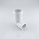Traditional Aluminium Downpipe Bends 63mm Dia 92.5° 112.5° — RAL 9016 / 92.5 Degrees