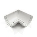 Half Round Aluminium Gutter Angle 90° - 125mm — RAL 9016