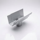 Moulded Ogee Gutter Outlet 63mm Dia, 125 x 100mm — RAL 9006