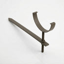 Half Round Aluminium Gutter Rise and Fall Bracket 125mm — RAL 7022